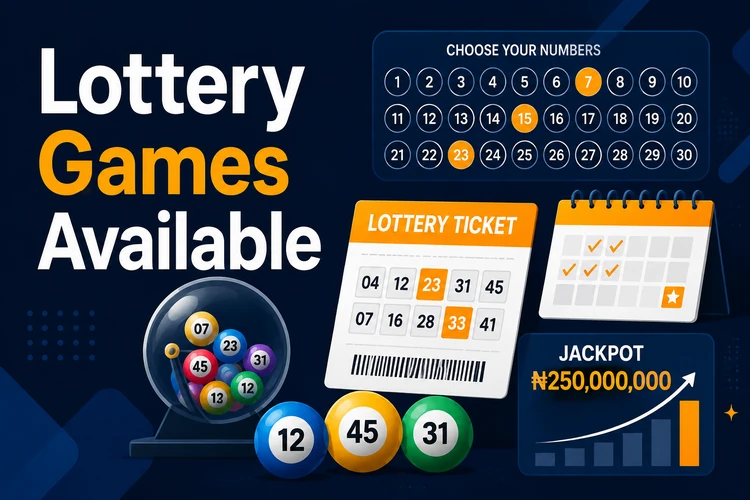 Lottery Games Available